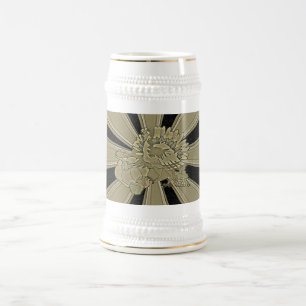 Chope À Bière Thanksgiving Turquie sculpté -