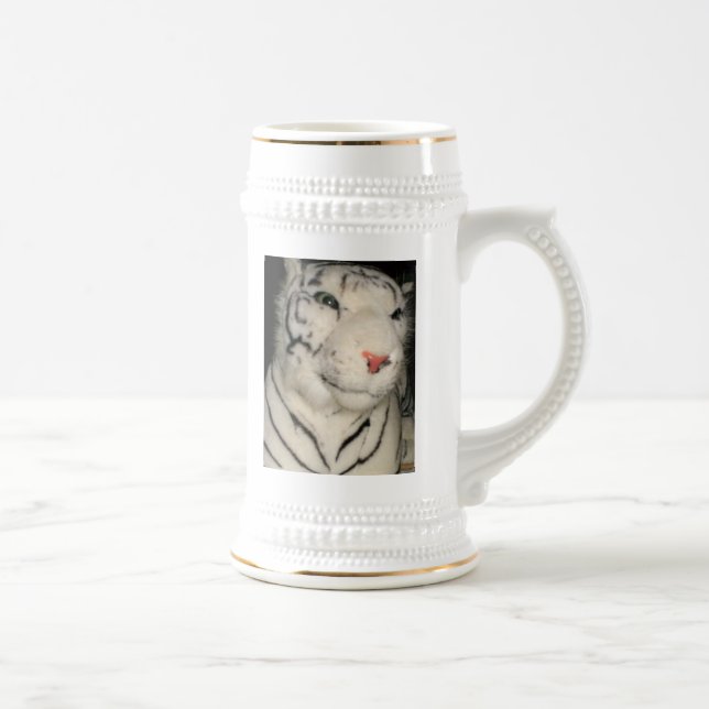 Chope À Bière Tigre blanc 1, Stein (Droite)