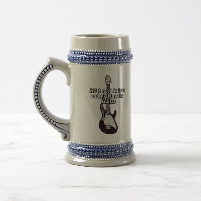 Chope À Bière Tout ce dont j'ai besoin, c'est d'amour et de joue (Gauche)