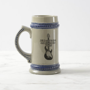 Chope À Bière Tout ce dont j'ai besoin c'est d'amour et de jouer