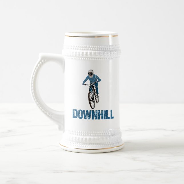 Chope À Bière Trail Mountain Biker Downhill (Gauche)