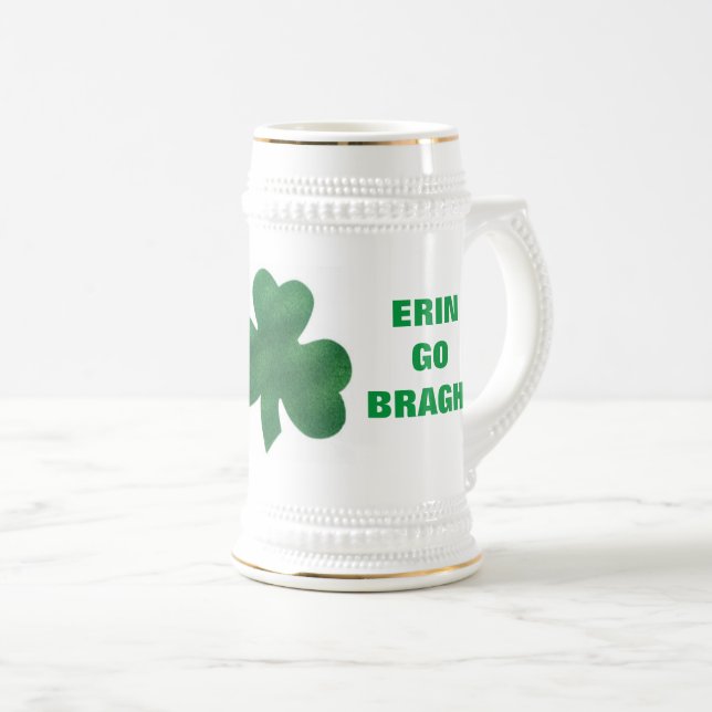 CHOPE À BIÈRE TRÈFLE ERIN GO BRAGH! (Devant droit)