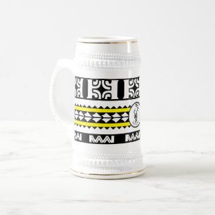 Chope à bière Tribal Ethnic/Bande Jaune