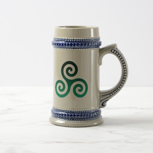 Chope À Bière Triskele vert (Droite)