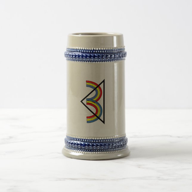 Chope À Bière TROISIÈME AGER Beer Stein (Centre)