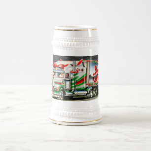 Chope À Bière Truckin Père Noël - Stein