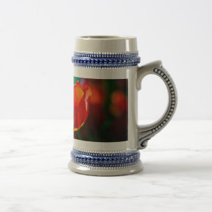 Chope À Bière Tulipe rouge - Mystère de floraison
