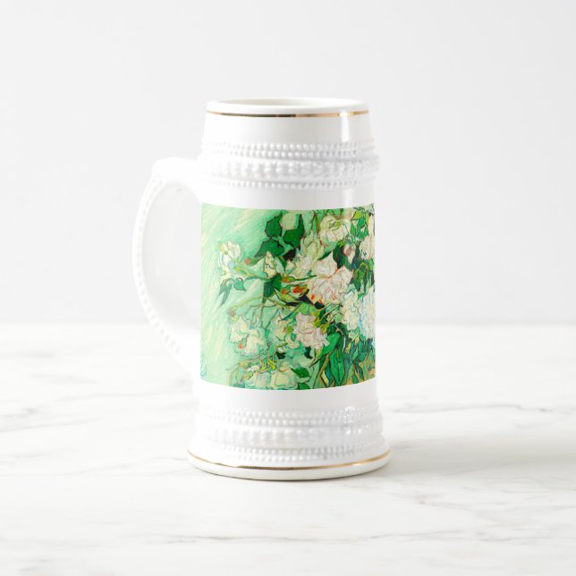 Chope À Bière Van Gogh White Roses (Devant gauche)