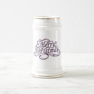 Chope À Bière Vapeur blanche/or