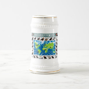 Chope À Bière Vautours de la carte du monde