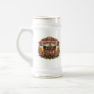 Chope À Bière Verre à bière et lutte vintage