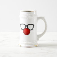 Verres et nez de clown