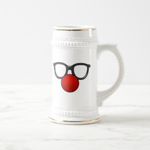 Chope À Bière Verres et nez de clown