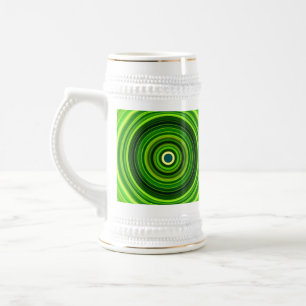Chope À Bière Vert géométrique Mandala-25436