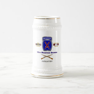 Chope À Bière Vétéran de la 10e division de montagne en Irak et