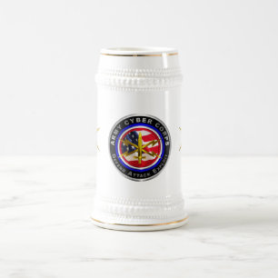 Chope À Bière Vétérinaire du Cyber Corps de l'Armée