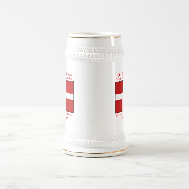 Chope À Bière Viking danois pour le sang et la bière (Centre)