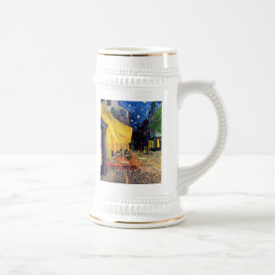 Chope À Bière Vincent Van Gogh - Terrasse de café la nuit Beaux-