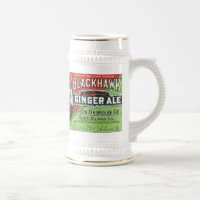 Vintage Black Hawk Ginger Ale Stein