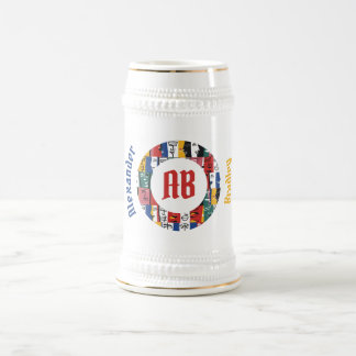 Chope À Bière Visages Abstraits africains Stein