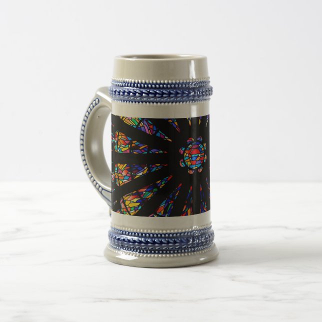 Chope À Bière vitraux de l'église couleurs (Devant gauche)