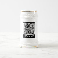 Votre QR Code Scan Info Custom Beer Stein Modèle