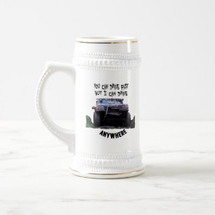 Chope À Bière Vous pouvez conduire vite mais je peux conduire n'