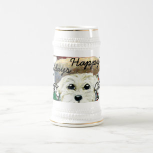 Chope À Bière Westie Père Noël