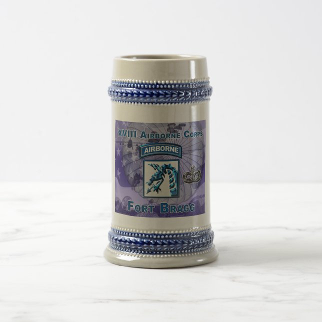 Chope À Bière XVIIIe Escadron aéroporté Gift Stein (Centre)