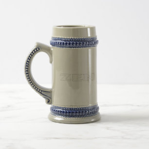 Chope À Bière Zen blanc ligne stein
