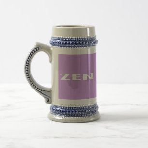 Chope À Bière Zen blanc lilac stein