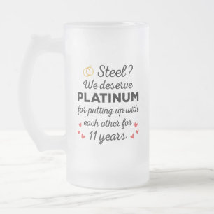 Chope Givrée 11e anniversaire Mariage I - Steel Funny Couple