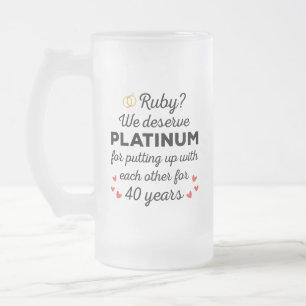 Chope Givrée 40ème anniversaire du Mariage I - Ruby Funny Coupl
