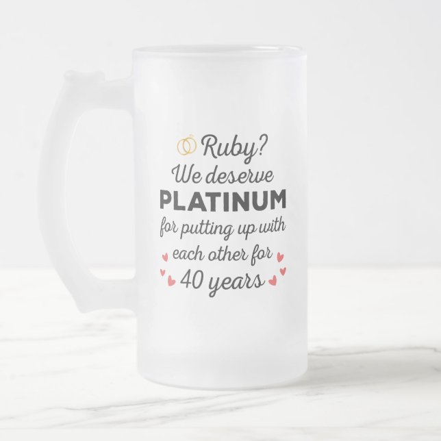 Chope Givrée 40ème anniversaire du Mariage I - Ruby Funny Coupl (Gauche)