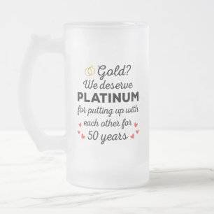 Chope Givrée 50ème anniversaire de Mariage I - Gold Funny Coupl