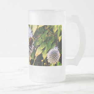 Chope Givrée Abeille et guêpe, sur une fleur bleue