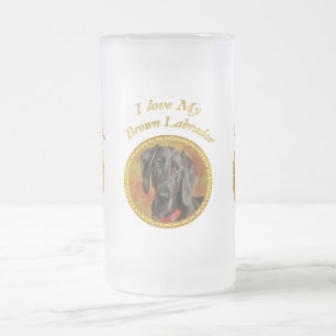 Chope Givrée Adorable chien de chiot de labrador brun doux