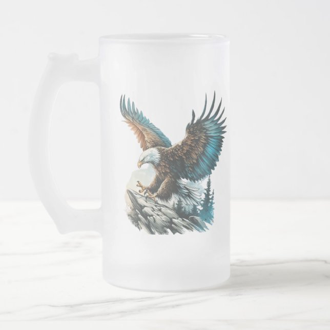 Chope Givrée Aigle en aquarelle (Gauche)