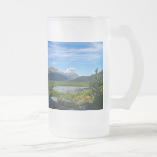 Chope Givrée Alaska's Exit Glacier Valley Frosted Glass Beer Mu