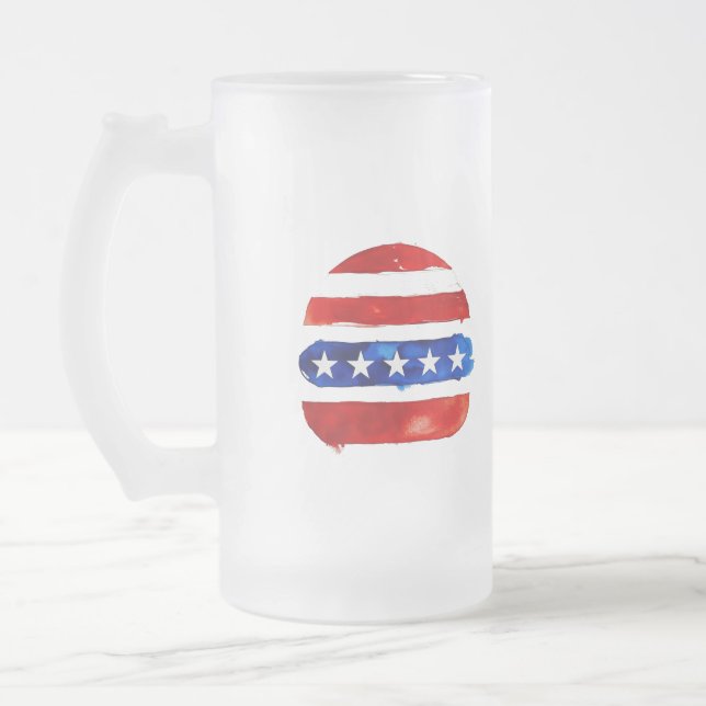 Chope Givrée America Burger (Peinture Blanche No. 4) (Gauche)
