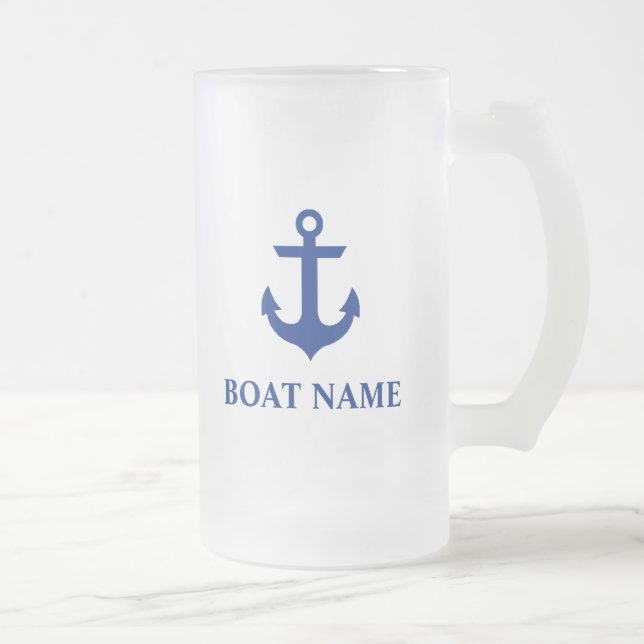 Chope Givrée Ancre Nautical Boat Name (Droit)