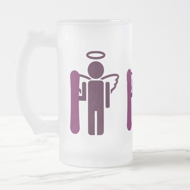 Chope Givrée ange de surf des neiges (Gauche)
