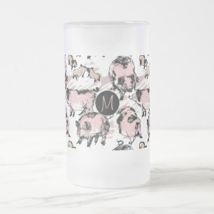 Chope Givrée Année chinoise de porc original Anniversaire Monog