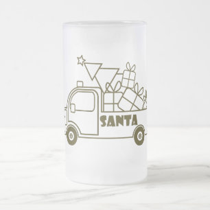 Chope Givrée Aperçu camion de Noël Père Noël vue côté voiture