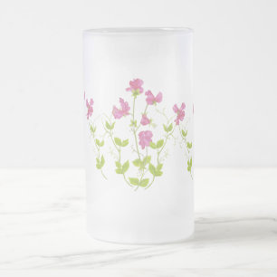 Chope Givrée Aquarelle originale Pois doux, Fleur de jardin