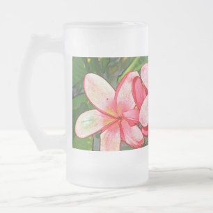 Chope Givrée Art de Frangipanier Tropical Rose