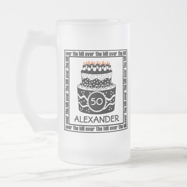Chope Givrée Au-dessus du gâteau de Colline-Anniversaire (Gauche)