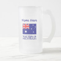 Australie Drapeau Australien Bleu Personnalisé