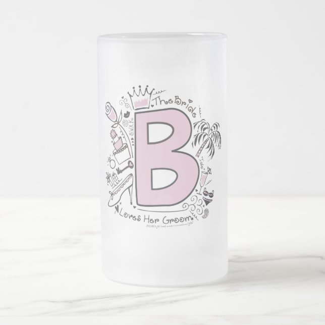 Chope Givrée B est pour le ROSE de JEUNE MARIÉE (Centre)