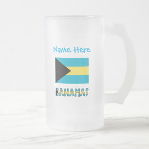 Chope Givrée Bahamas Drapeau Bahamien Bleu Personnalisation 